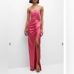 Sau Lee Priyanka Strapless Draped Gown